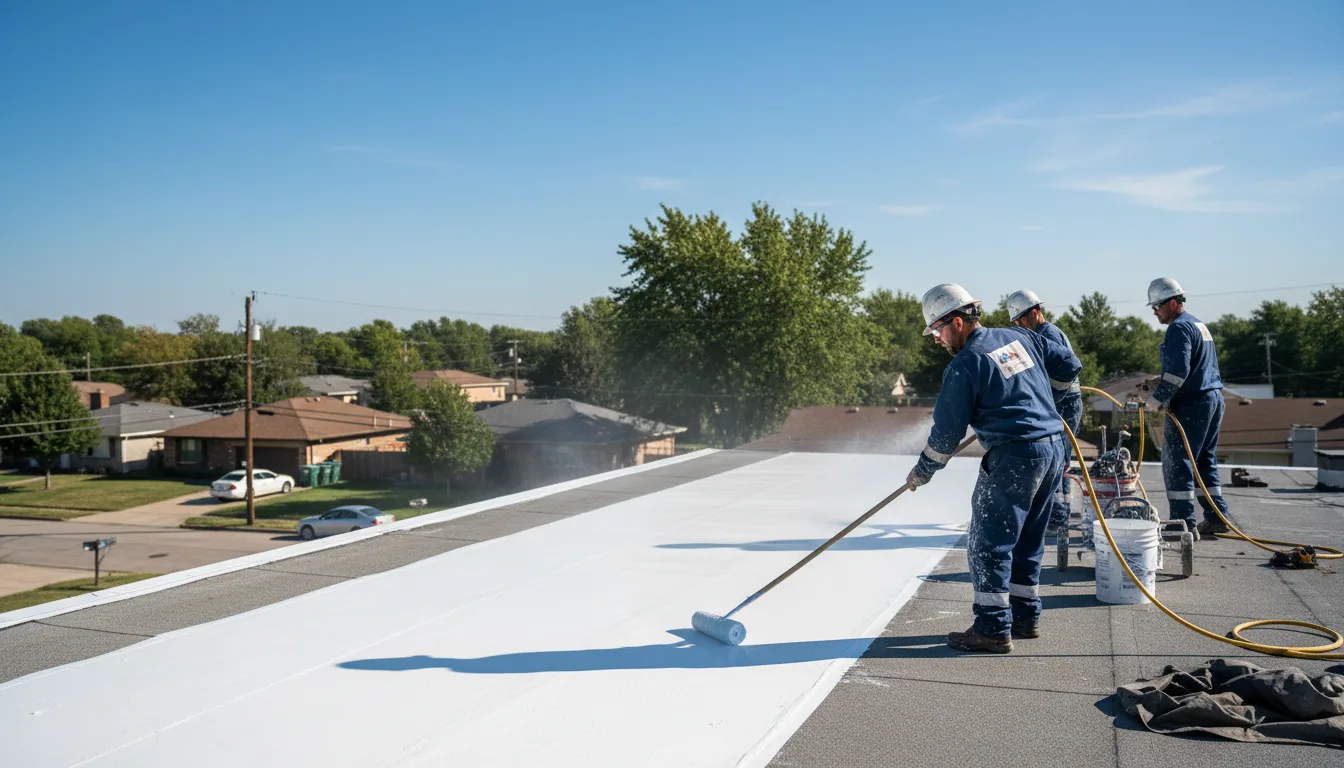 Commercial roof coating in Columbiana, OH near me